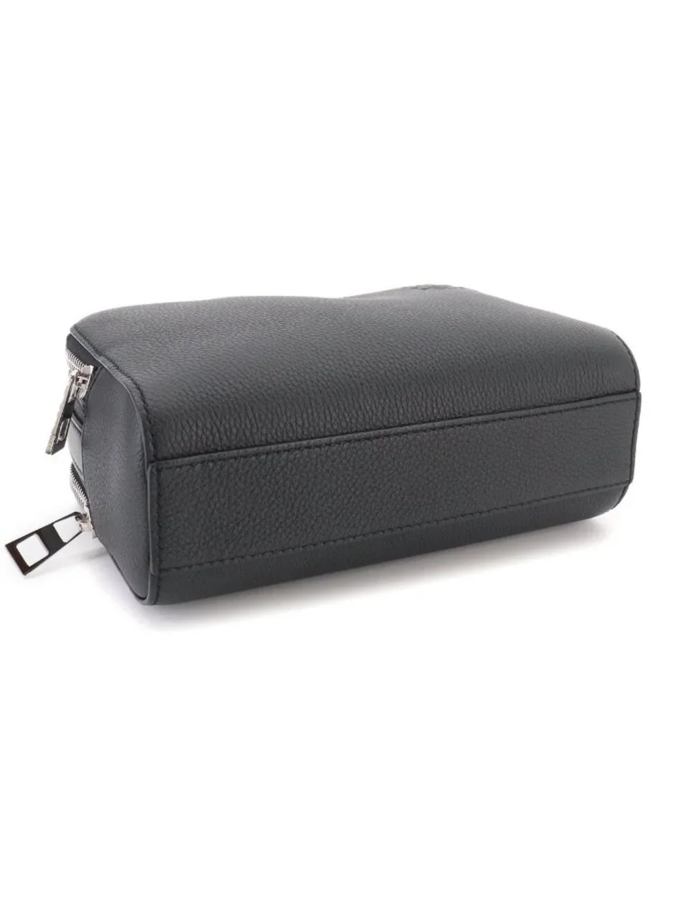 Loewe Crossbody Camera Bag Mini 2-Way Leather Black